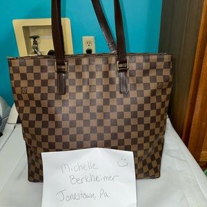 Louis Vuitton Damier Ebene cabas mezzo special order excellent condition for age
